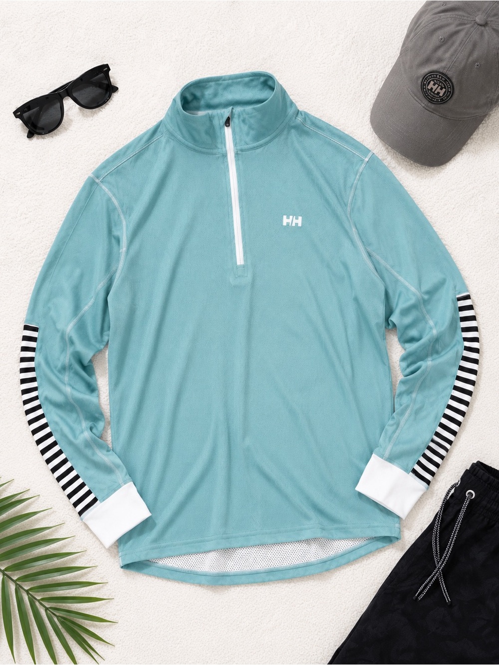 Helly Hansen Women’s 1/4 Zip Performance Pullover Aqua Blue